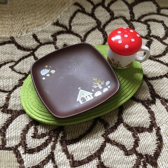 Rare Re-ment Vintage Hedgehog and Tea Diorama Dollhouse Set - Picture 6 of 11